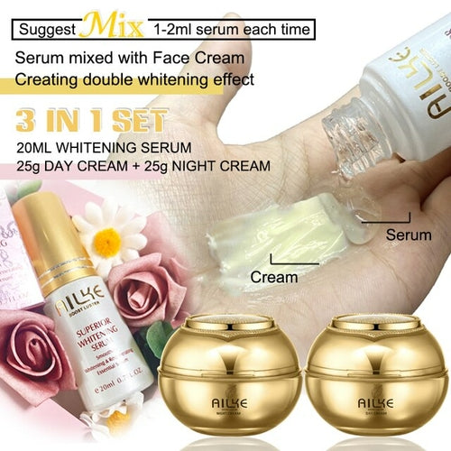 Ailke Cosmetics Facial Skin Care Sets Moisturizing Whitening Sleeping