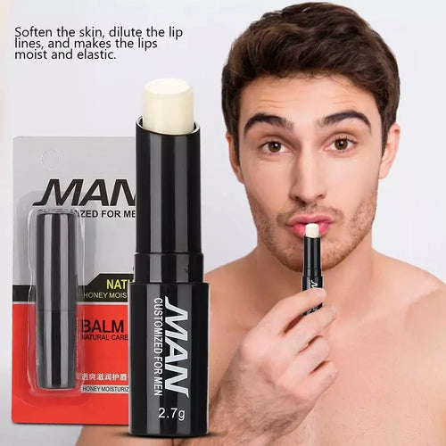 Mens Lip Balm Long Lasting Moisture Hydration Lighten Lip Lines