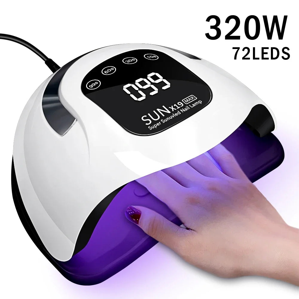 SUN X19 MAX UV LED Nail Drying Lamp 320W Professional UV Nail Dryer