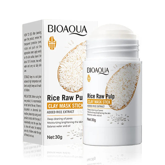 BIOAQUA White Rice Face Mask Stick Mud Facial Masks Moisturizing