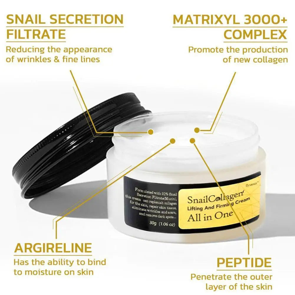 Snail Collagen Face Cream/Repair Essence Moisturizing Smoothing