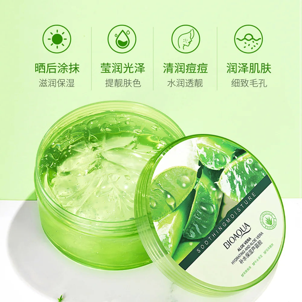 Bioaqua Natural Aloe Vera Gel Face Cream Moisturizing Blackhead