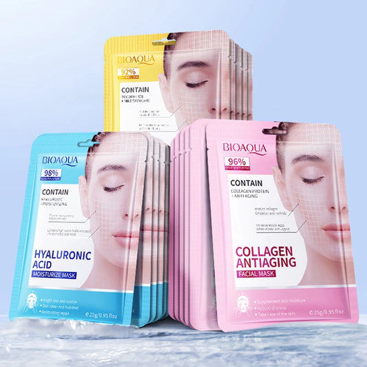 15pcs BIOAQUA Retinol Collagen Firming Facial Masks Hydrating