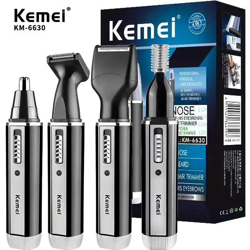 Kemei-6630 Nose Hair Trimmer For Nose Ear Cleaner Rechargeable Nose