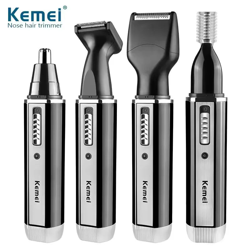 Kemei-6630 Nose Hair Trimmer For Nose Ear Cleaner Rechargeable Nose