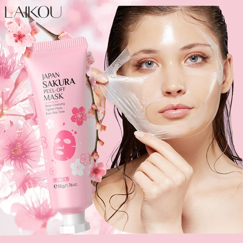 LAIKOU 24K Gold Sakura Peeling Face Mask Firming Brightening Blackhead