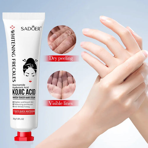 SADOER Kojic Acid Hand Cream Moisturizing Nourishing Brightening