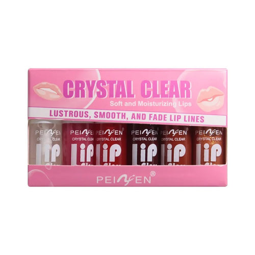 6PCS Moisturizing Lip Gloss Transparent Lip Oil Hydrating Lip Glaze