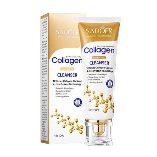 Collagen skin care product set cleansing rejuvenating facial cleanser