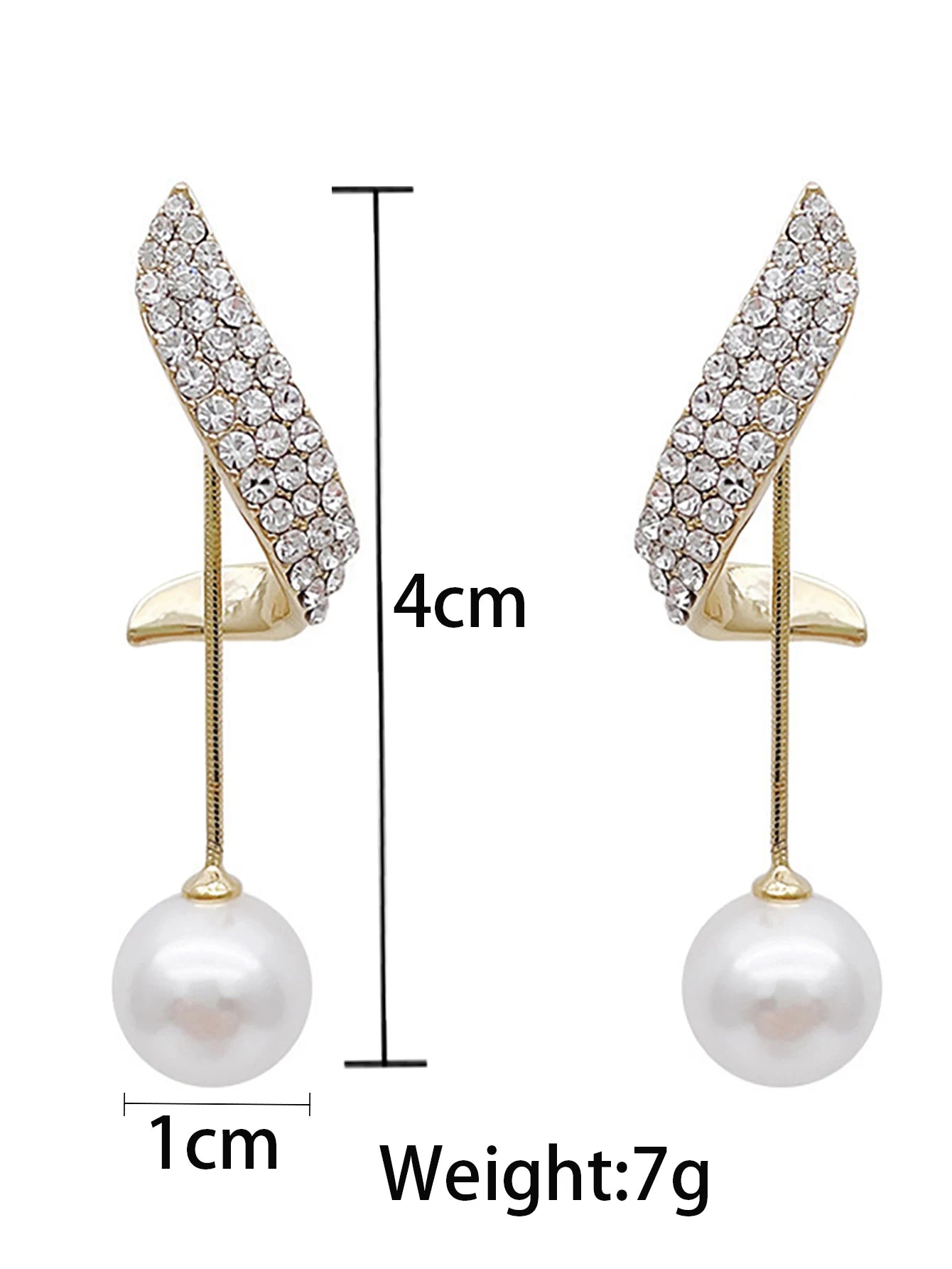 2 Pieces Of Women's Trendy And Elegant Pearl Tassel Earrings, Outdoor