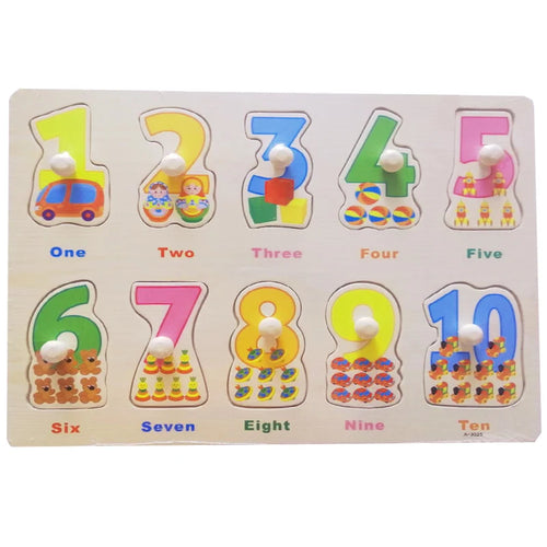 30cm Baby Toys Montessori Wooden Puzzle Hand Grab Board Educational