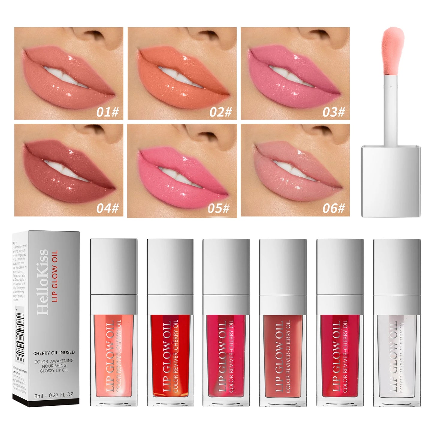 Crystal Jelly Moisturizing Lip Oil Plumping Lip Gloss Makeup Sexy