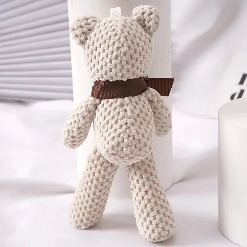 New Kids Plush Animals Toys Cute Bear Stuffed Bags Key Pendant Dolls