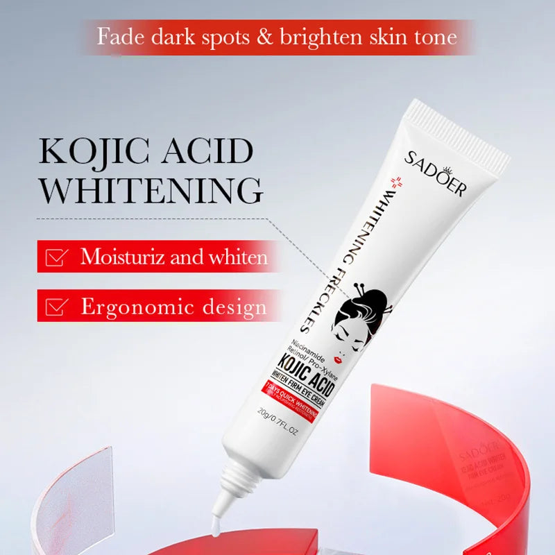 SADOER Kojic Acid Retinol Eye Cream Anti Dark Circles Remove Eye Bags