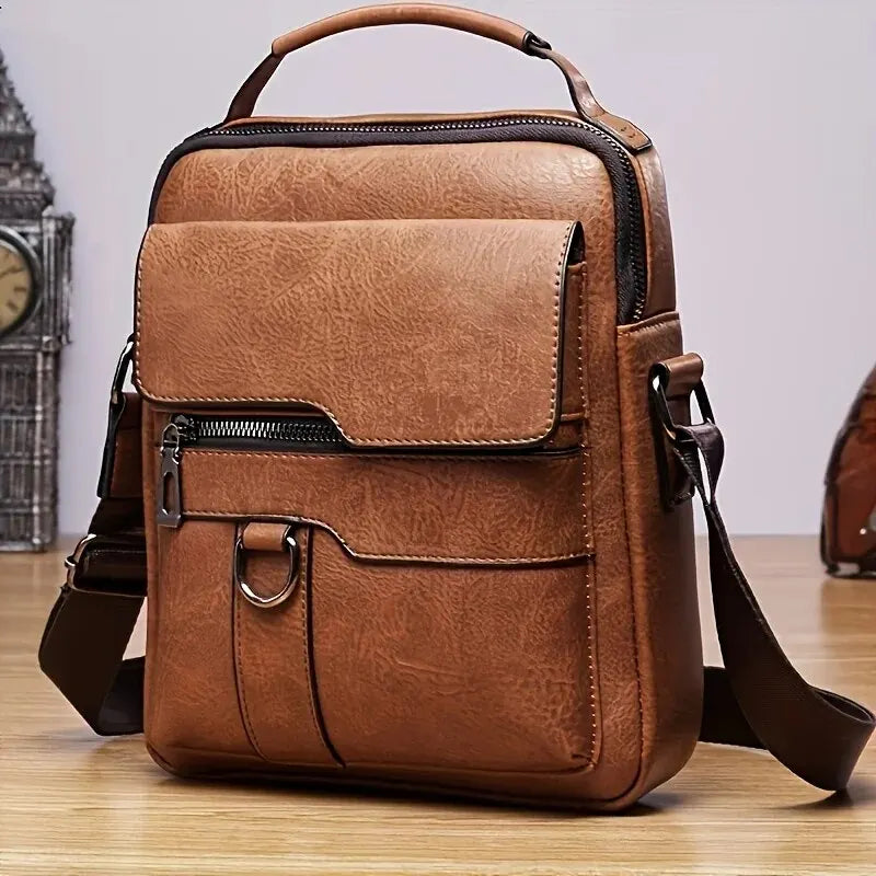 Brand Men Shoulder Bag for 9.7" iPad Men PU Leather Flaps Men's