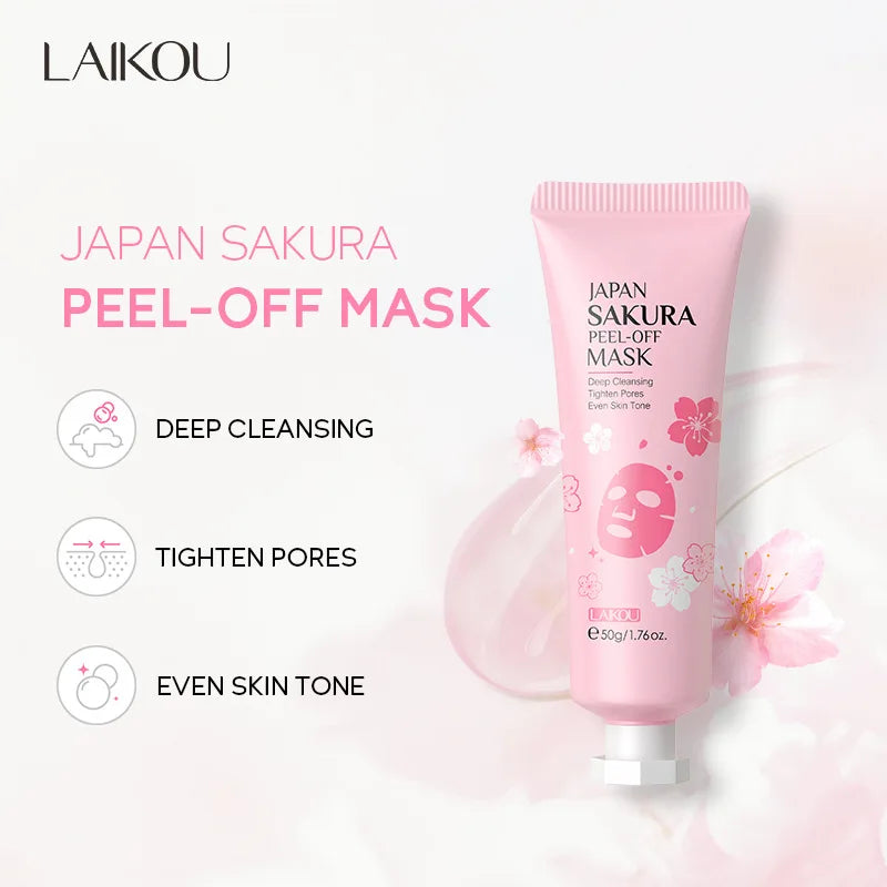 LAIKOU 24K Gold Sakura Peeling Face Mask Firming Brightening Blackhead