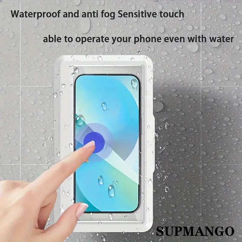 Waterproof Bathroom Wall-mounted Mobile Phone Box Protective Cover