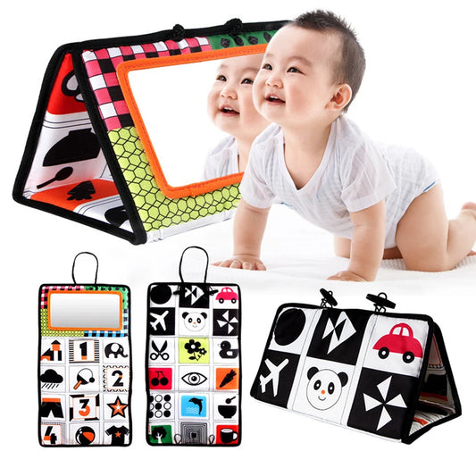 Foldable Crib Toy Activity Soft Book For Toddlers Tummy Time Baby