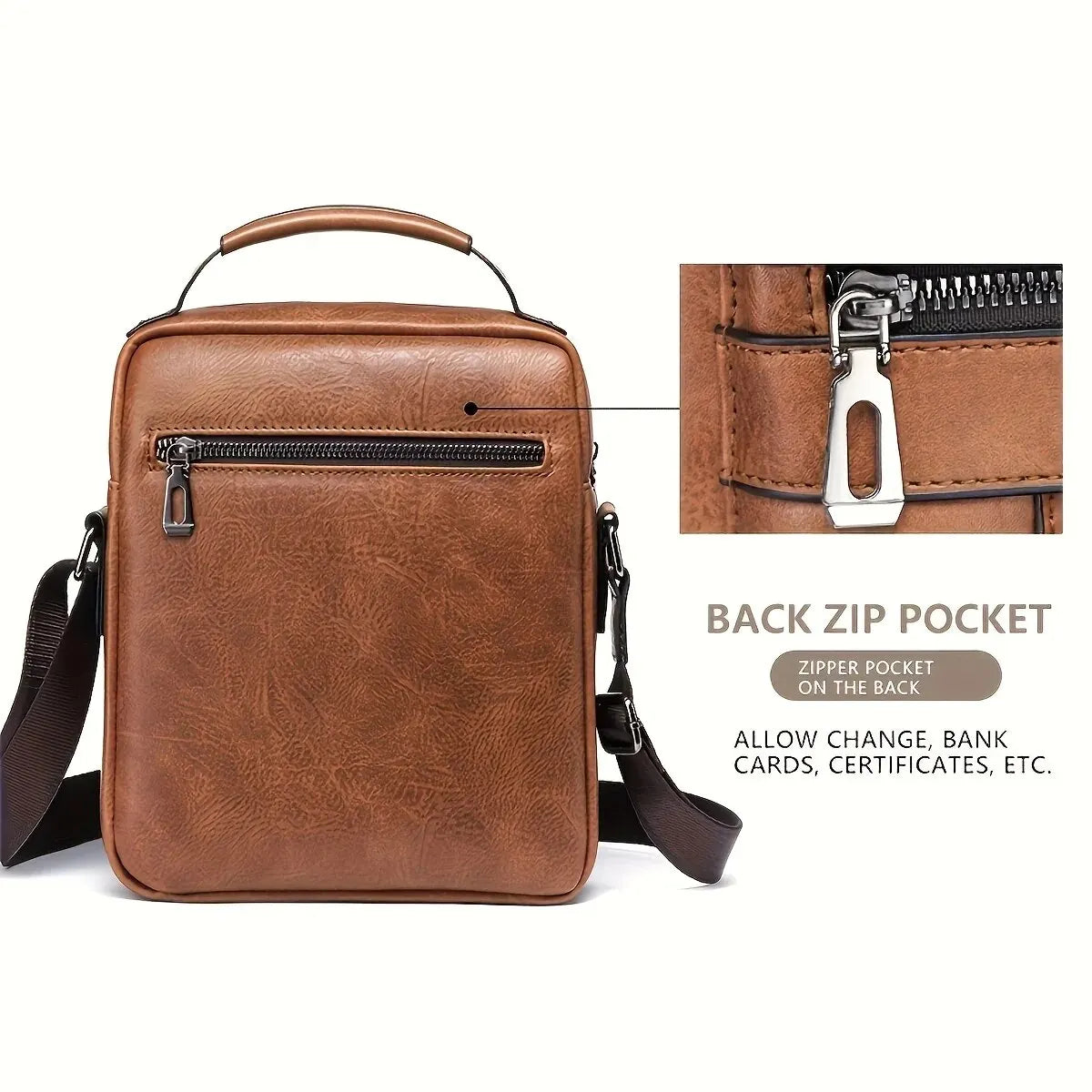 Brand Men Shoulder Bag for 9.7" iPad Men PU Leather Flaps Men's