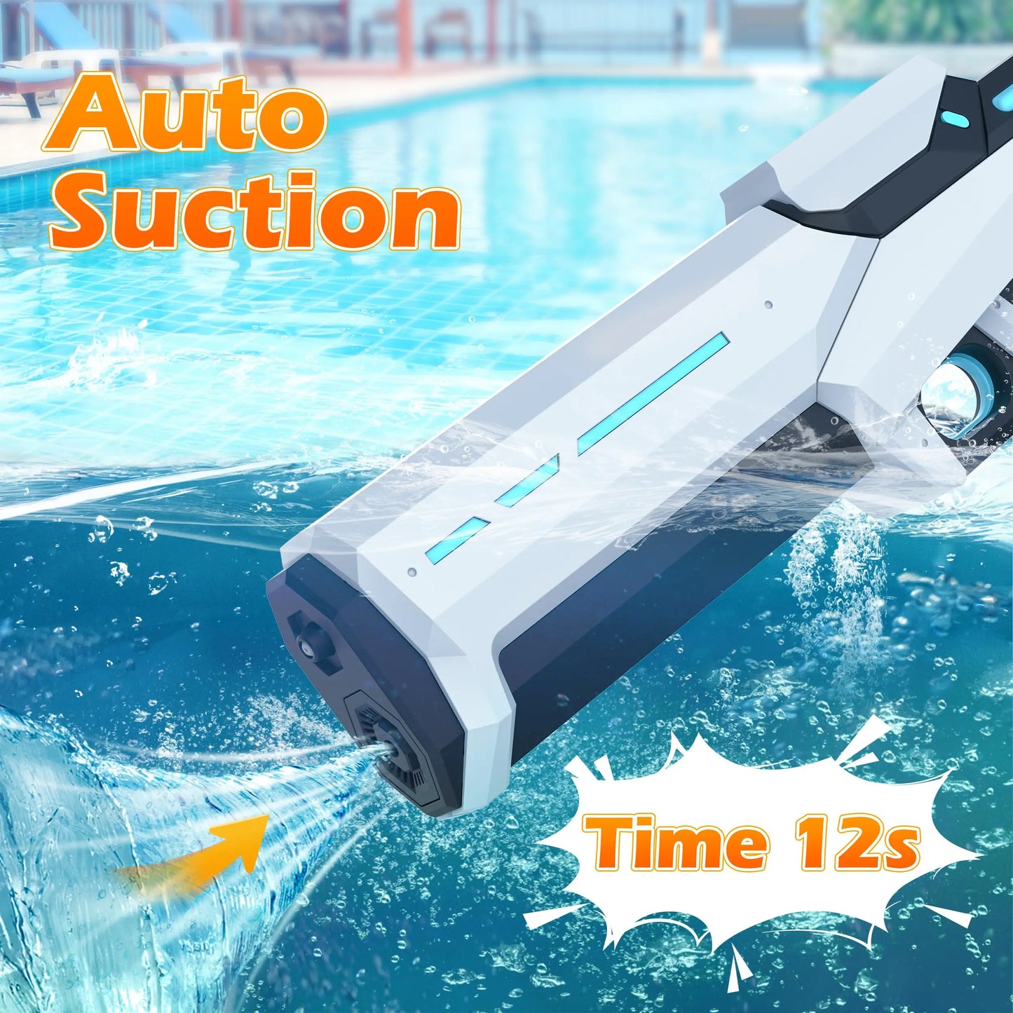 Electric Water Guns For Adults Powerful Squirt Automatic Water Suction