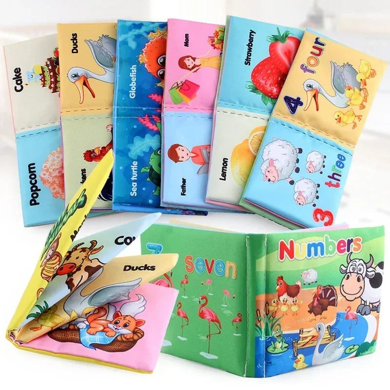 Baby Cloth Books Enlightenment Early Educational Toys Kids Fruits