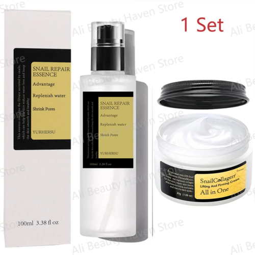 Snail Collagen Face Cream/Repair Essence Moisturizing Smoothing