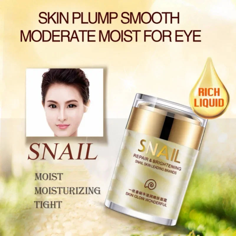 Snail Collagen Face Cream Whitening Moisture Anti Aging Facial Firming