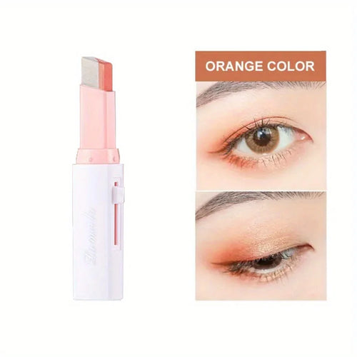 Two Color Gradient Eye Shadow Stick Three Dimensional Natural  Without