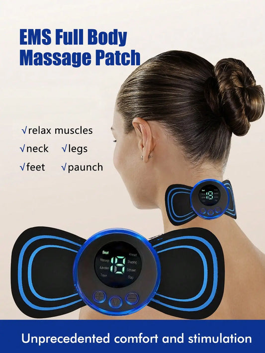 Massager Patch,Multi Functional Meridian Massager With Cervical Pulse