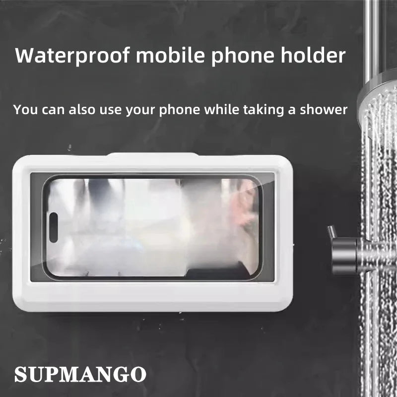 Waterproof Bathroom Wall-mounted Mobile Phone Box Protective Cover