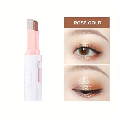 Two Color Gradient Eye Shadow Stick Three Dimensional Natural  Without