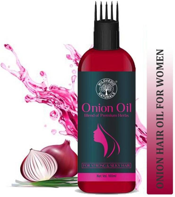 Wildvedic naturals Red Onion Oil for Women With Deep Root Hair