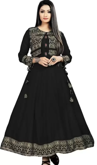 Women Ethnic Dress Black Dress